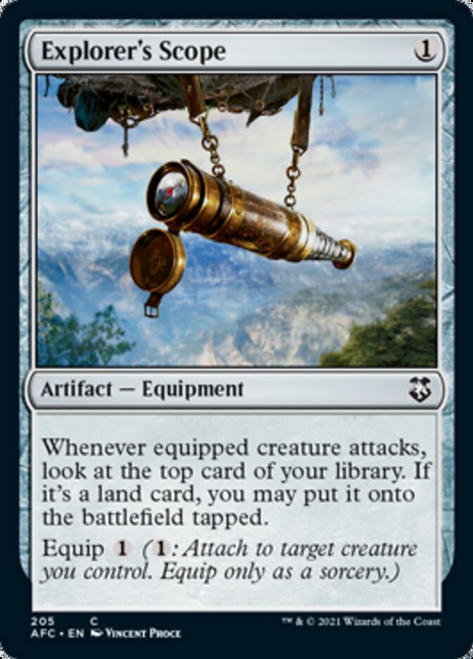 Explorer's Scope [Dungeons & Dragons: Adventures in the Forgotten Realms Commander] | Card Citadel