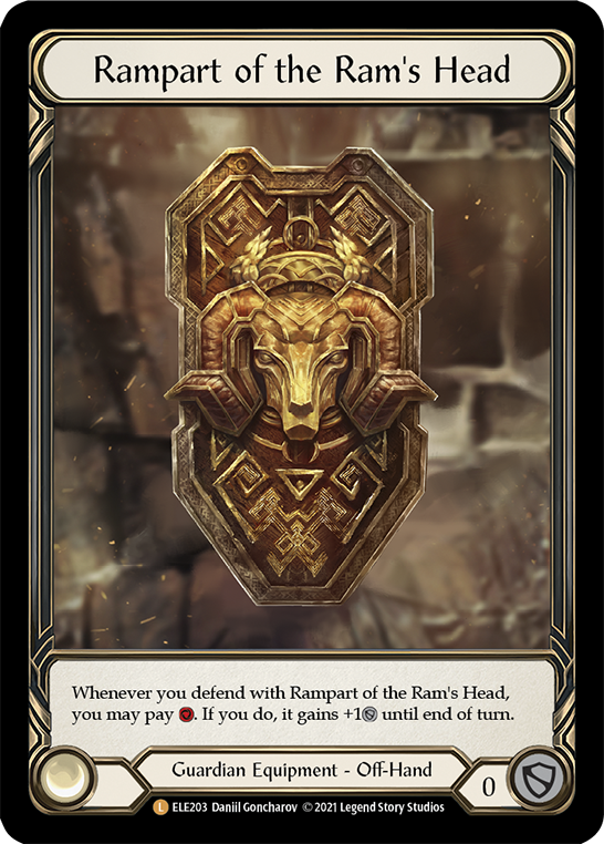 Rampart of the Ram's Head [ELE203] (Tales of Aria)  1st Edition Cold Foil | Card Citadel