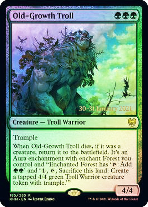 Old-Growth Troll  [Kaldheim Prerelease Promos] | Card Citadel