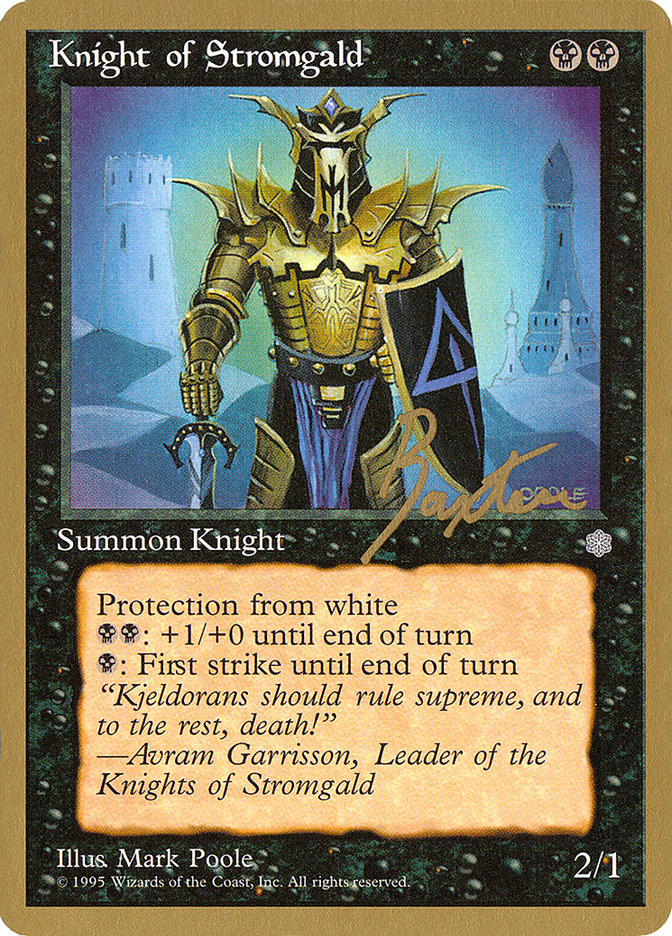 Knight of Stromgald (George Baxter) [Pro Tour Collector Set] | Card Citadel