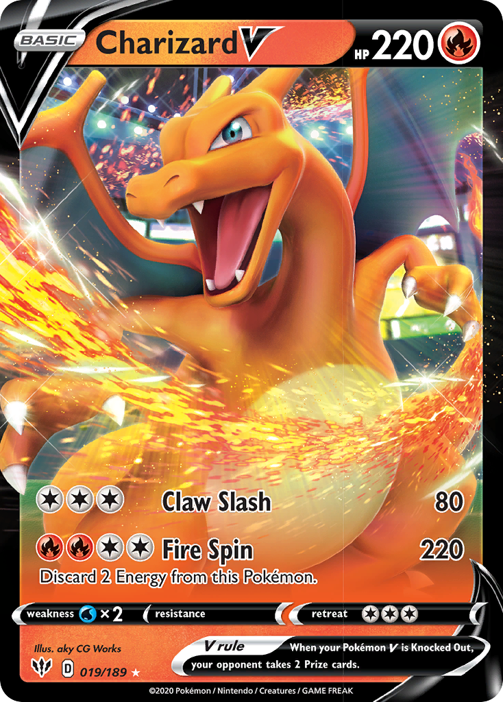 Charizard V (019/189) [Sword & Shield: Darkness Ablaze] | Card Citadel