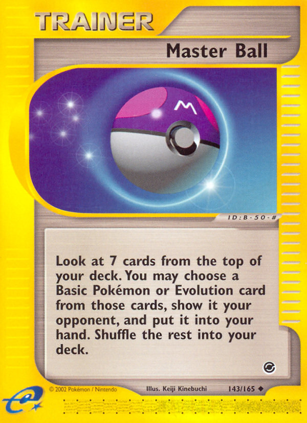 Master Ball (143/165) [Expedition: Base Set] | Card Citadel