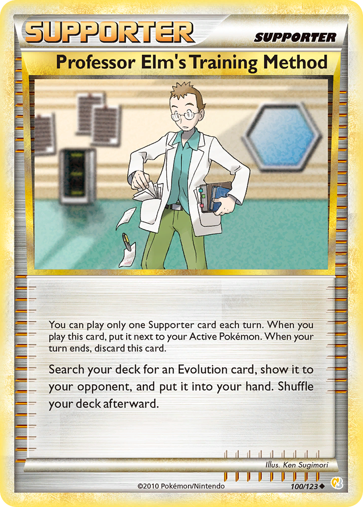 Professor Elm's Training Method (100/123) [HeartGold & SoulSilver: Base Set] | Card Citadel