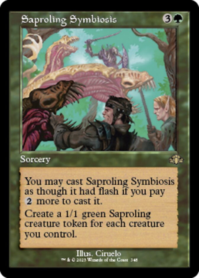 Saproling Symbiosis (Retro) [Dominaria Remastered] | Card Citadel