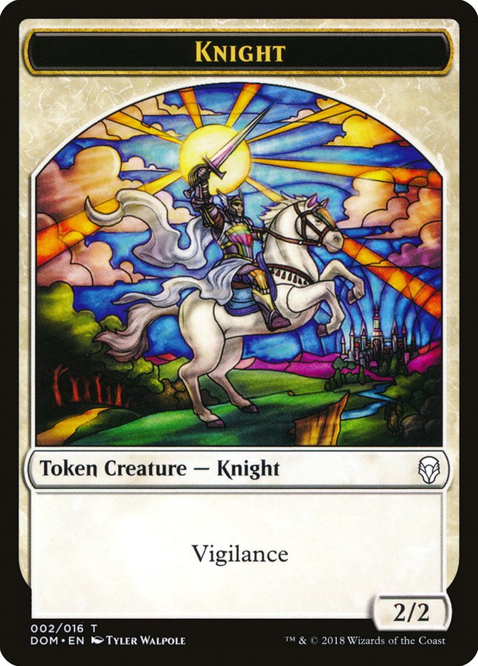 Knight (002/016) [Dominaria Tokens] | Card Citadel