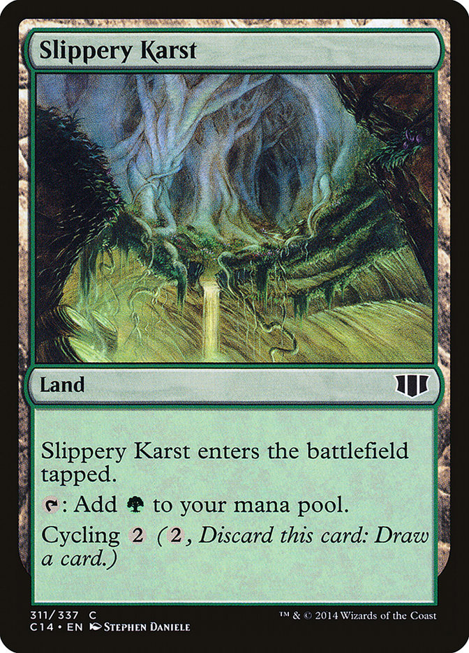 Slippery Karst [Commander 2014] | Card Citadel