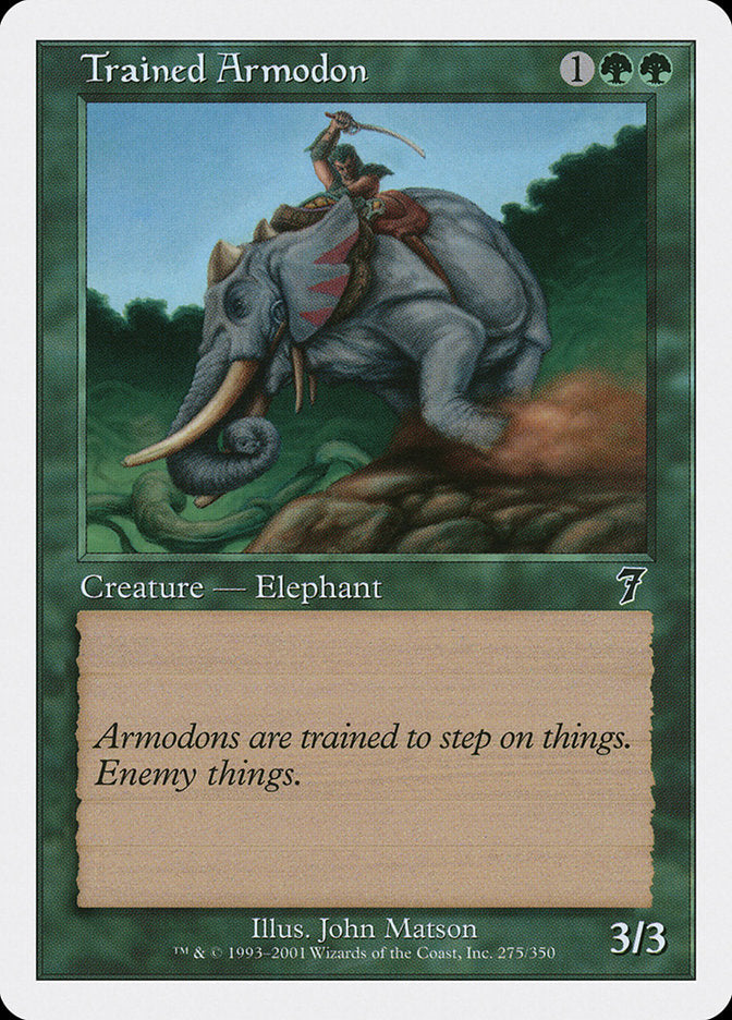 Trained Armodon [Seventh Edition] | Card Citadel