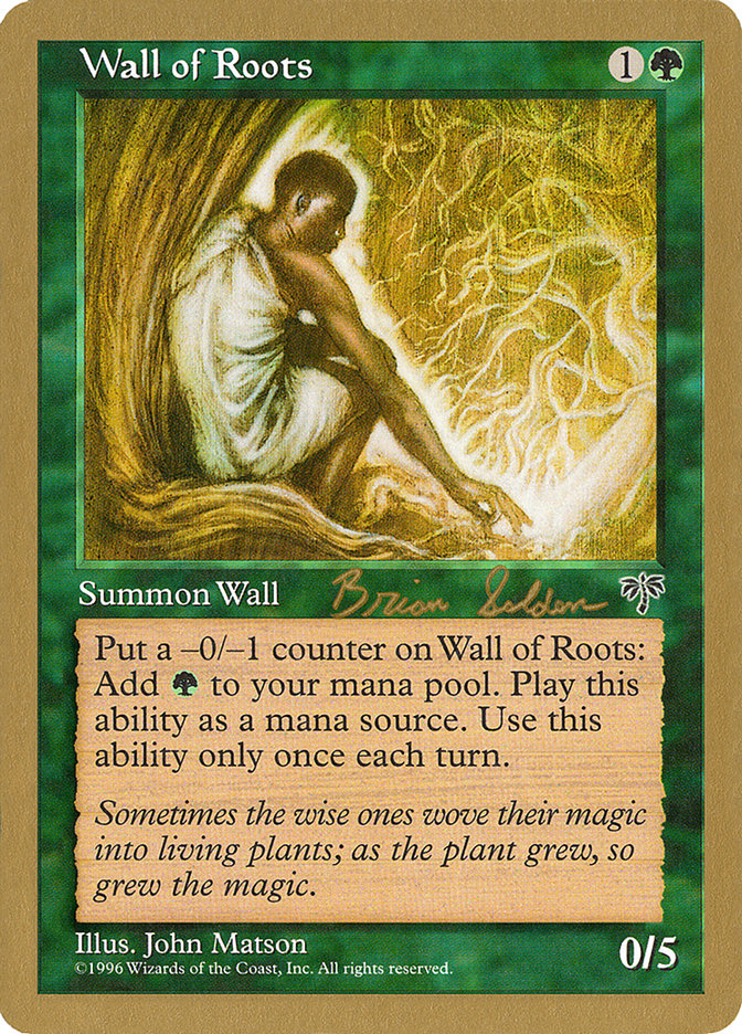 Wall of Roots (Brian Selden) [World Championship Decks 1998] | Card Citadel