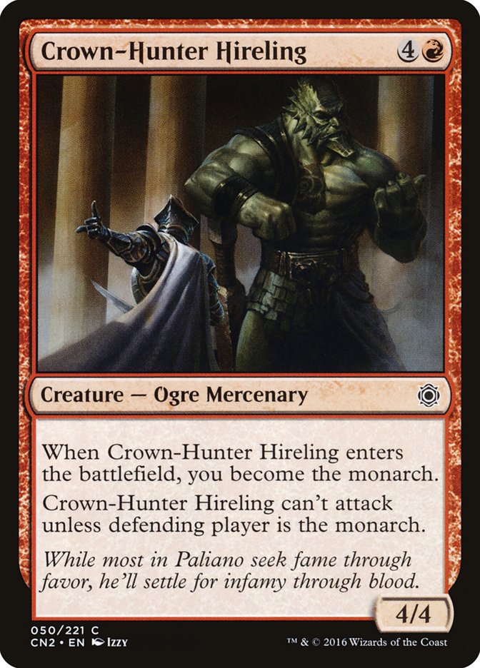 Crown-Hunter Hireling [Conspiracy: Take the Crown] | Card Citadel