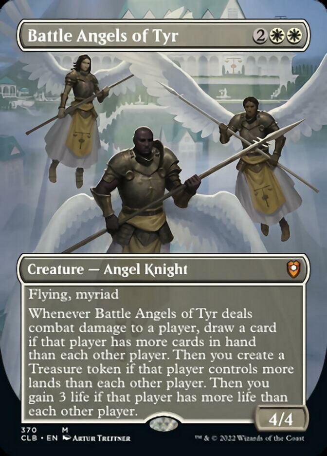 Battle Angels of Tyr (Borderless Alternate Art) [Commander Legends: Battle for Baldur's Gate] | Card Citadel