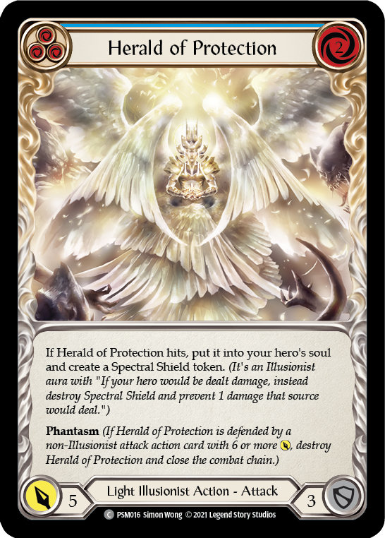Herald of Protection (Blue) [PSM016] (Monarch Prism Blitz Deck) | Card Citadel