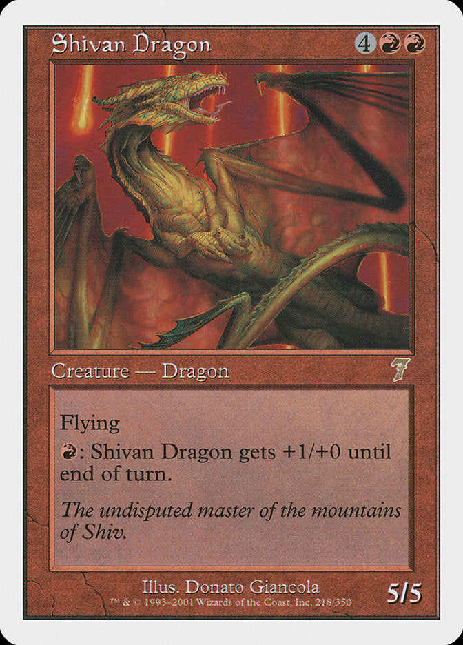 Shivan Dragon [Seventh Edition] | Card Citadel