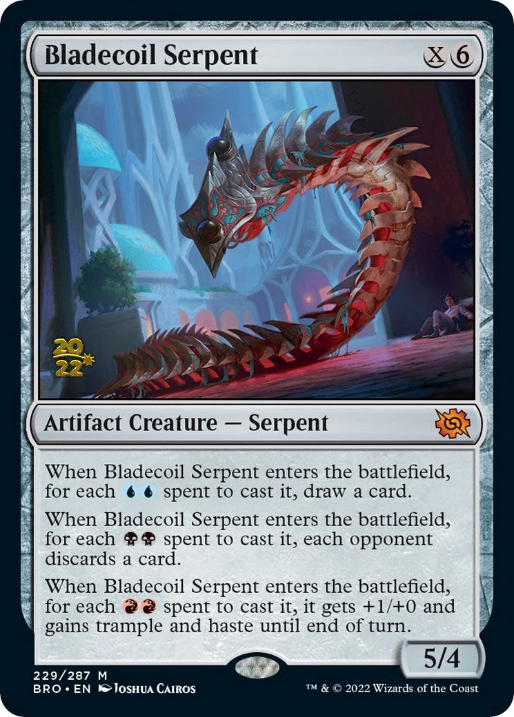 Bladecoil Serpent [The Brothers' War: Prerelease Promos] | Card Citadel