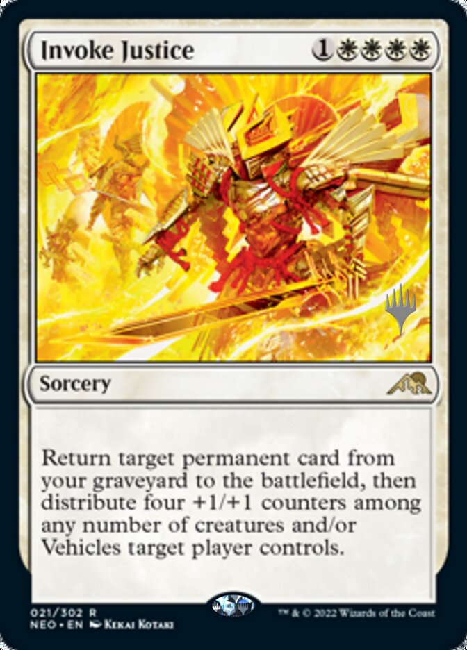 Invoke Justice (Promo Pack) [Kamigawa: Neon Dynasty Promos] | Card Citadel