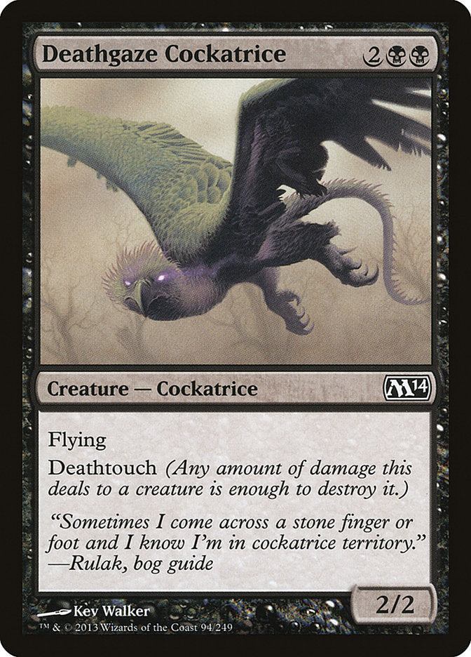 Deathgaze Cockatrice [Magic 2014] | Card Citadel