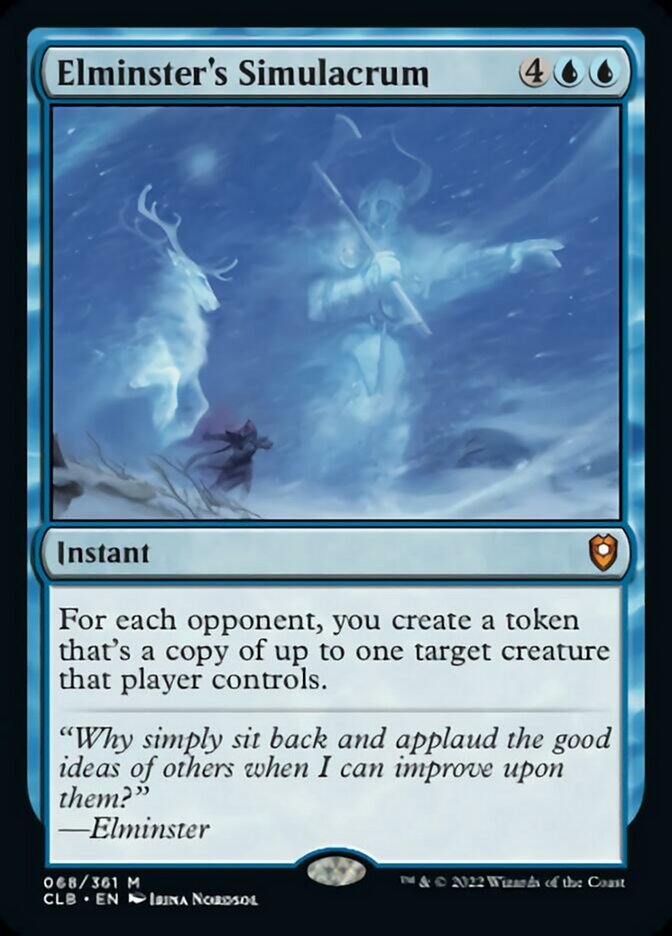 Elminster's Simulacrum [Commander Legends: Battle for Baldur's Gate] | Card Citadel