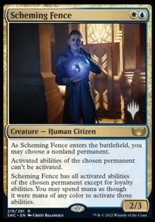 Scheming Fence (Promo Pack) [Streets of New Capenna Promos] | Card Citadel