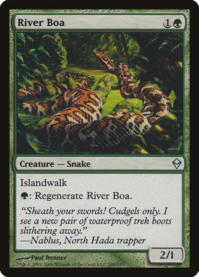 River Boa [Zendikar] | Card Citadel