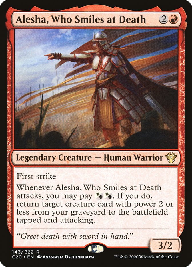 Alesha, Who Smiles at Death [Commander 2020] | Card Citadel