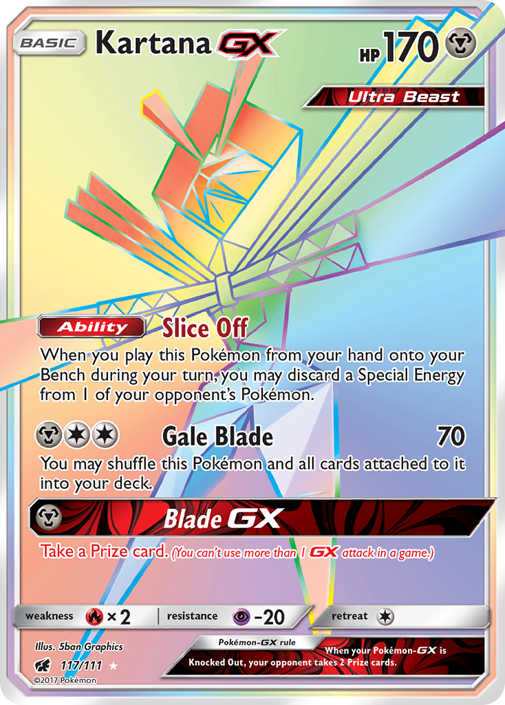 Kartana GX (117/111) [Sun & Moon: Crimson Invasion] | Card Citadel