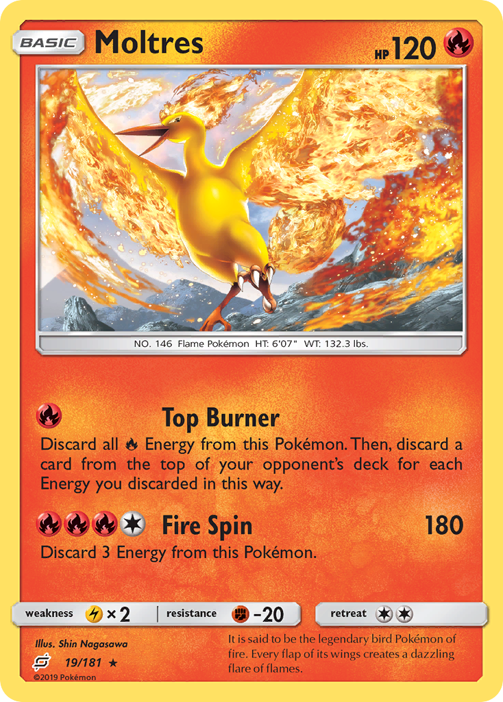 Moltres (19/181) [Sun & Moon: Team Up] | Card Citadel