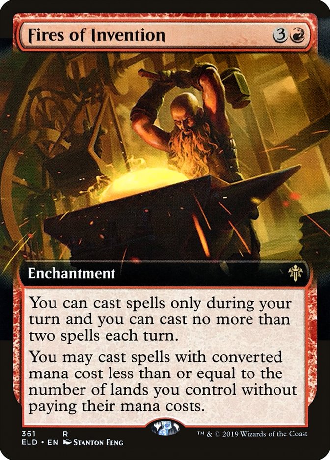 Fires of Invention (Extended Art) [Throne of Eldraine] | Card Citadel