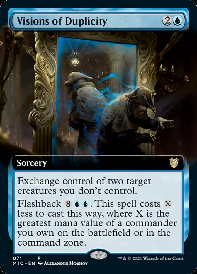 Visions of Duplicity (Extended) [Innistrad: Midnight Hunt Commander] | Card Citadel