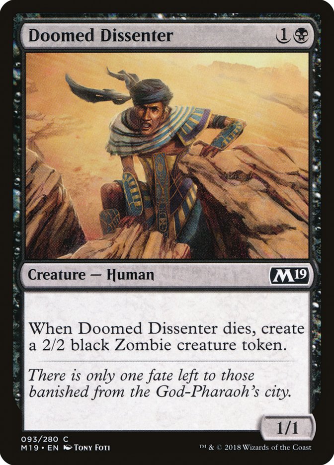 Doomed Dissenter [Core Set 2019] | Card Citadel