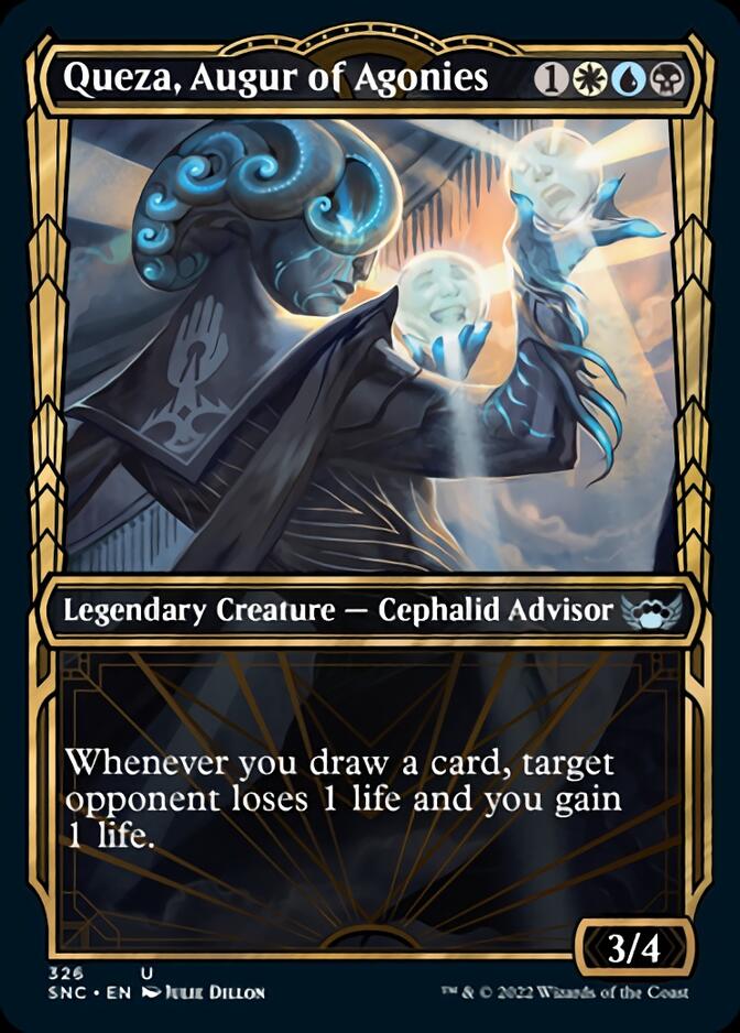 Queza, Augur of Agonies (Showcase Golden Age) [Streets of New Capenna] | Card Citadel