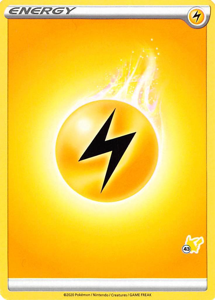 Lightning Energy (Pikachu Stamp #43) [Battle Academy 2022] | Card Citadel