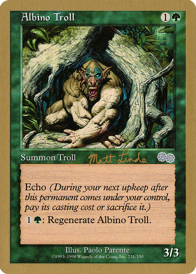 Albino Troll (Matt Linde) [World Championship Decks 1999] | Card Citadel