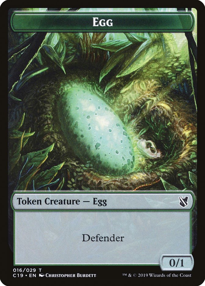 Egg [Commander 2019 Tokens] | Card Citadel