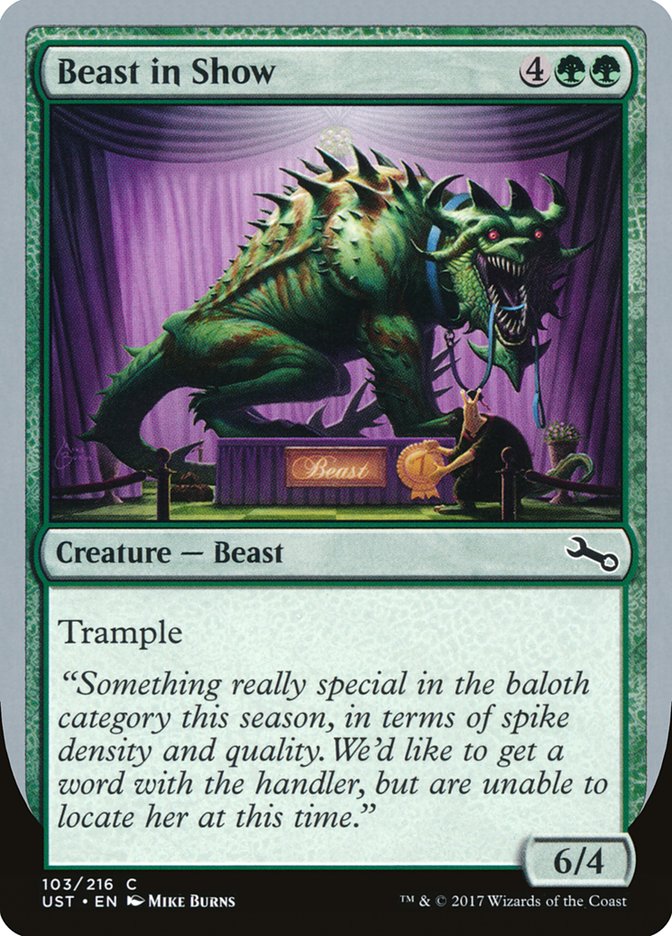 Beast in Show ("Something really special...") [Unstable] | Card Citadel