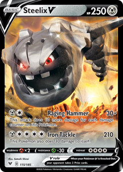 Steelix V (115/185) [Sword & Shield: Vivid Voltage] | Card Citadel