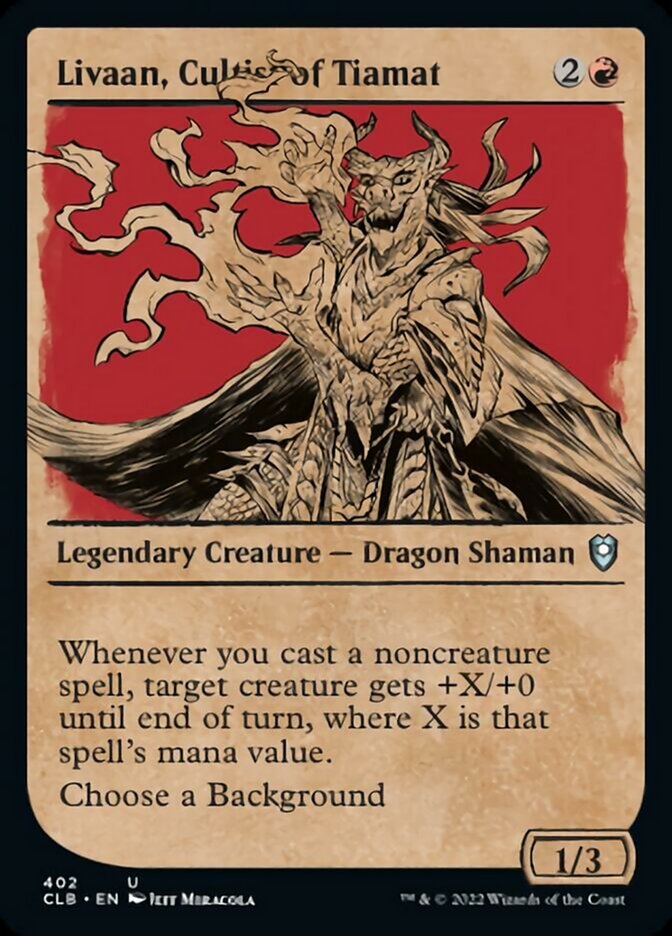 Livaan, Cultist of Tiamat (Showcase) [Commander Legends: Battle for Baldur's Gate] | Card Citadel