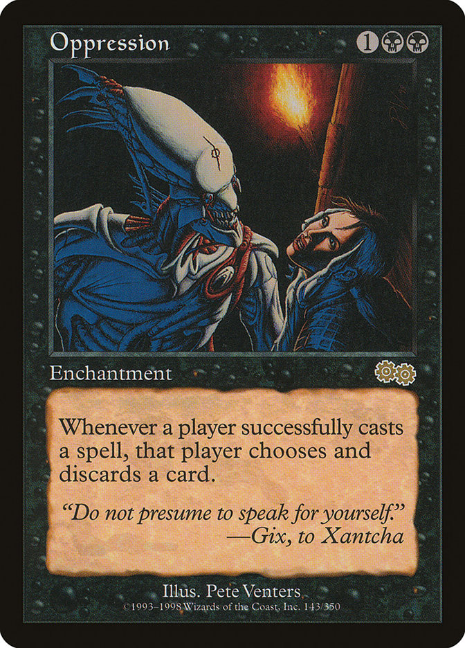 Oppression [Urza's Saga] | Card Citadel