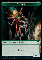 Beast (007) // Spider Double-Sided Token [Innistrad: Midnight Hunt Commander Tokens] | Card Citadel