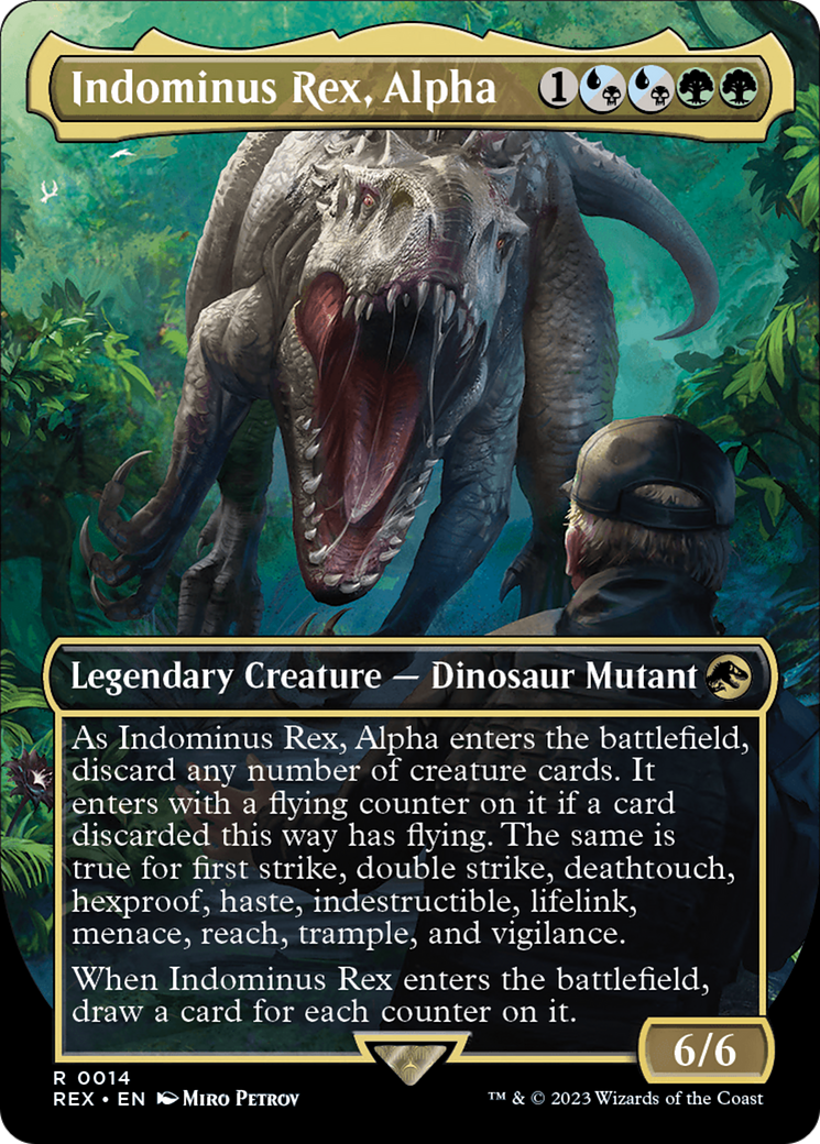 Indominus Rex, Alpha (Borderless) [Jurassic World Collection] | Card Citadel