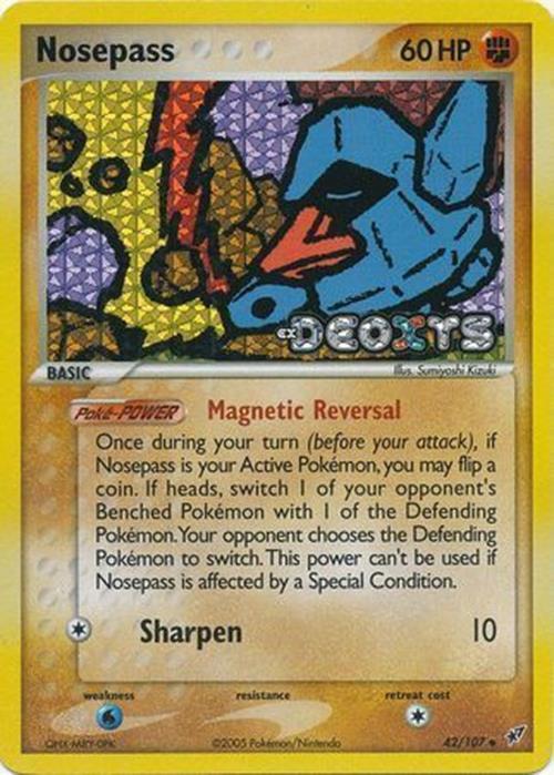 Nosepass (42/107) (Stamped) [EX: Deoxys] | Card Citadel