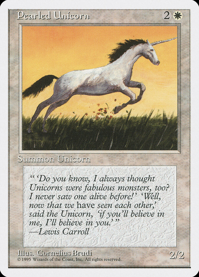 Pearled Unicorn [Fourth Edition] | Card Citadel