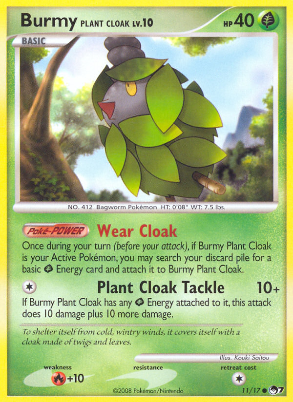 Burmy Plant Cloak (11/17) [POP Series 7] | Card Citadel