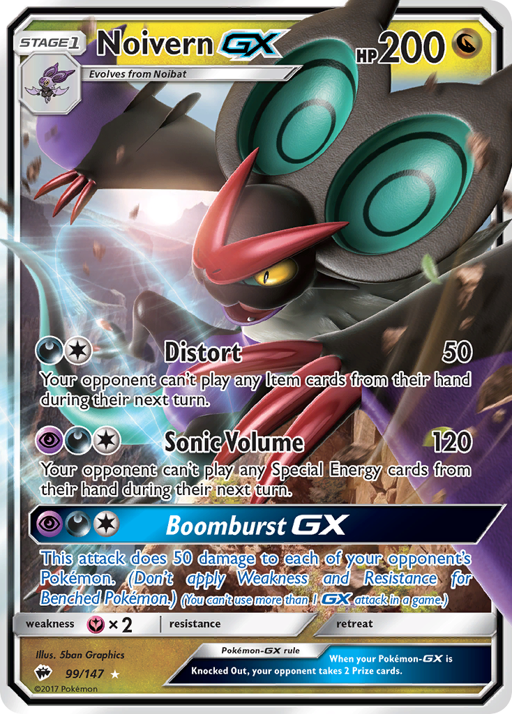 Noivern GX (99/147) [Sun & Moon: Burning Shadows] | Card Citadel