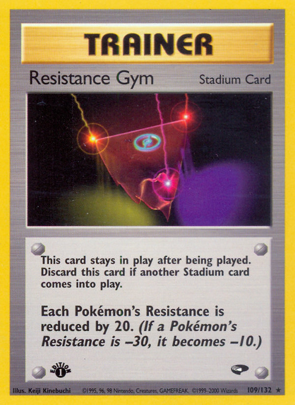 Resistance Gym (109/132) [Gym Challenge 1st Edition] | Card Citadel