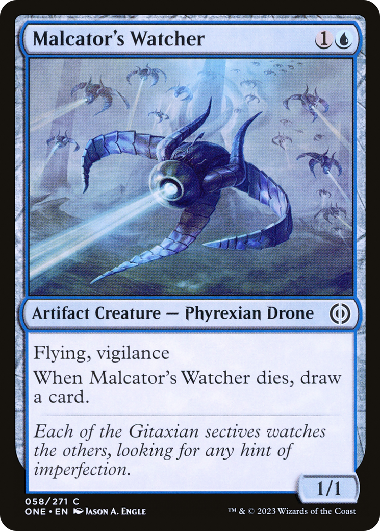 Malcator's Watcher [Phyrexia: All Will Be One] | Card Citadel