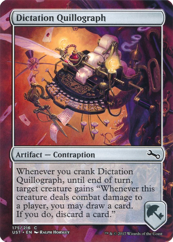 Dictation Quillograph [Unstable] | Card Citadel