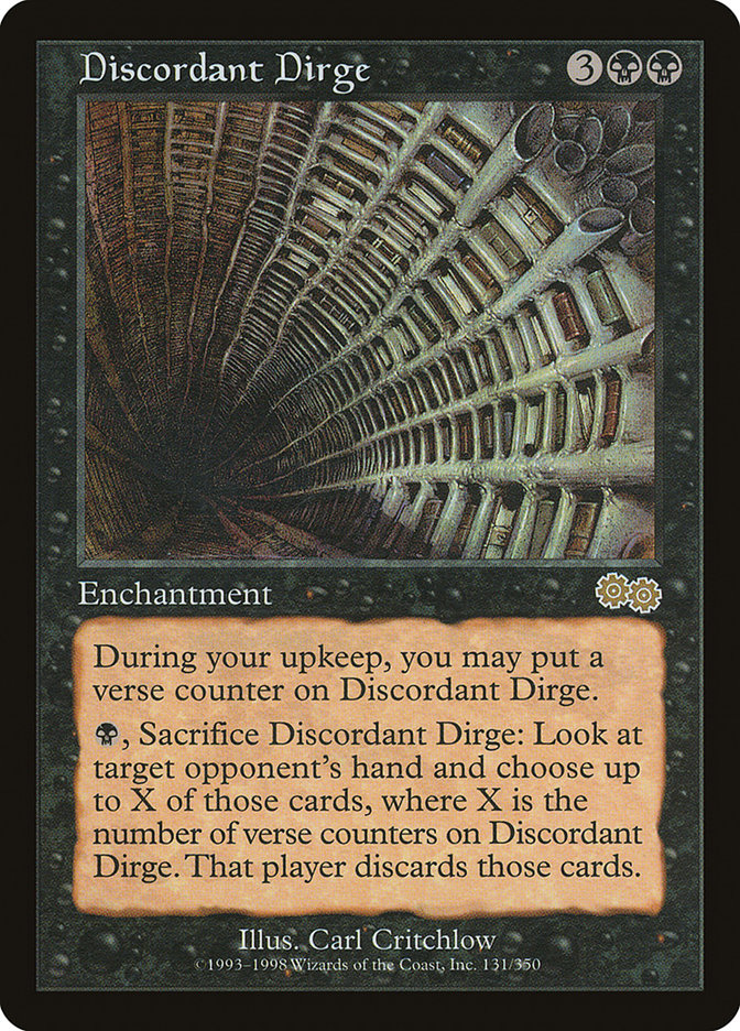 Discordant Dirge [Urza's Saga] | Card Citadel