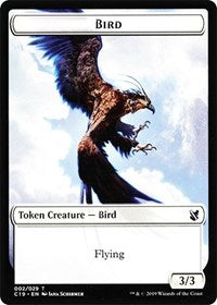 Bird (002) // Sculpture Double-sided Token [Commander 2019 Tokens] | Card Citadel