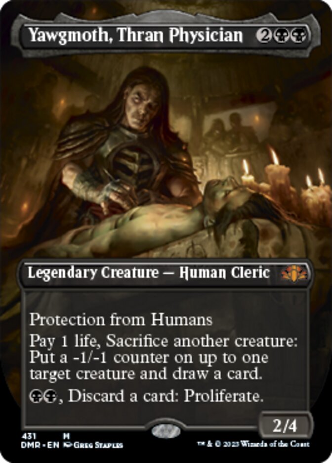 Yawgmoth, Thran Physician (Borderless Alternate Art) [Dominaria Remastered] | Card Citadel