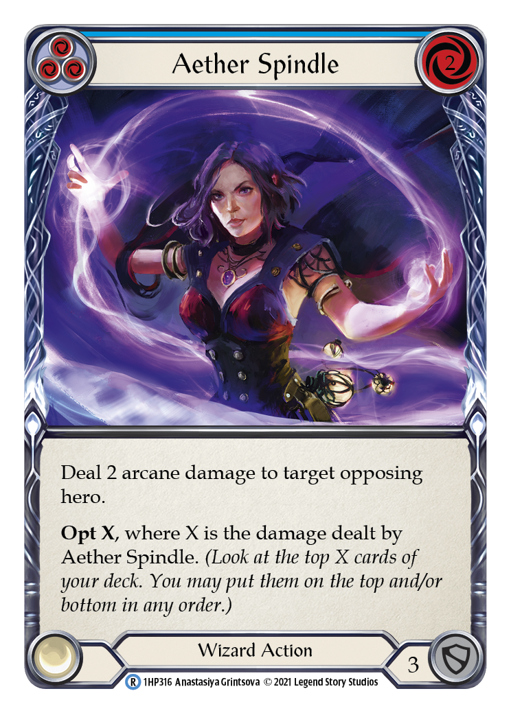 Aether Spindle (Blue) [1HP316] | Card Citadel