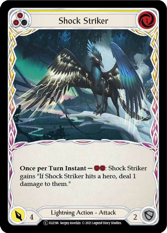 Shock Striker (Yellow) [U-ELE196] Unlimited Normal | Card Citadel